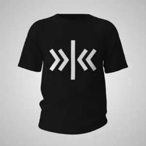 Черная мужская футболка «живое»